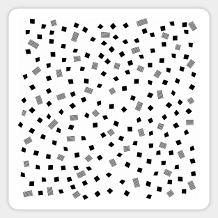 Black and white Pattern Sticker